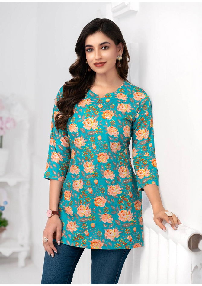 Kashvi Vol 5 By Mcm Printed Cotton Ladies Top Wholesale Market In Surat
